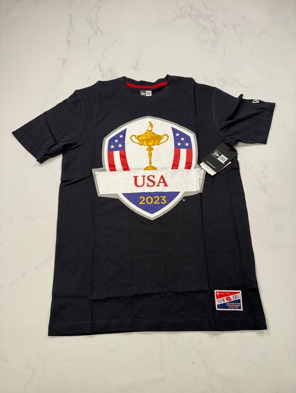 New Era USA Graphic Tee Navy 2023 Americana - Mens S